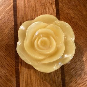 Yellow flower candles